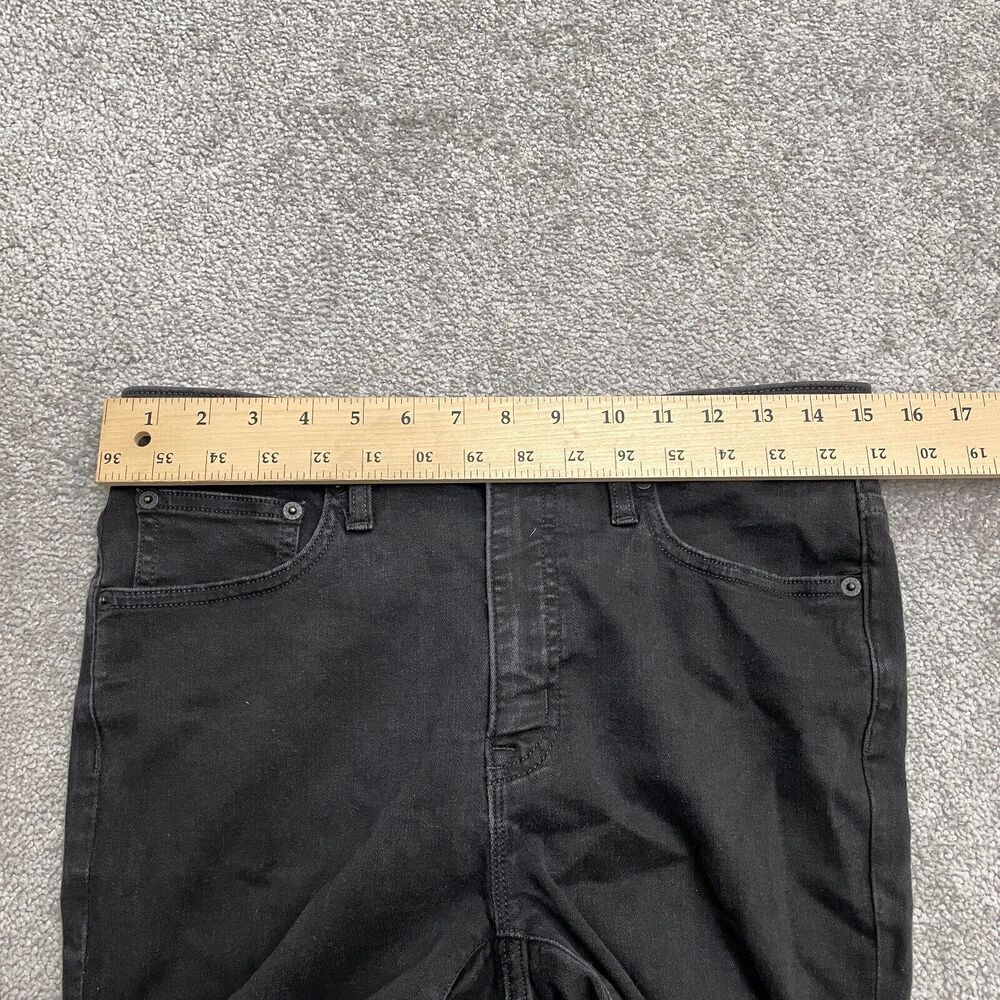 J.Crew High Rise Skinny Denim Jeans Womens 28 L27 Black Dark Wash Stretch Casual - Picture 6 of 10